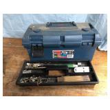 Rubbermaid toolbox with contents missing on latch