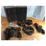 Shure microphones, headphones, and cables