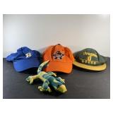 Oregon Ducks Hat and Homemade Lizard Stuffed Toy,