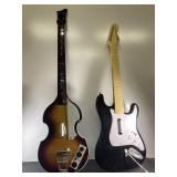 Rockband Harmonix "Hofnix" Bass and "Fender"