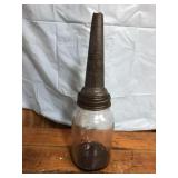 Vintage Mobiloil "B" funnel -Vacuum Oil Company