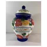 10" tall biscotti jar