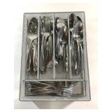 Flatware and tray