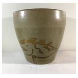 Mississippi Mud wall pocket with fish-6"