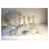 Glass Vase, Bowl, Small Platter, and More
