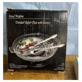 Royal Brighton Divided Relish Plate w/ Servers