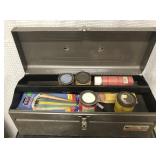 Vermont American tool box with spray paint and