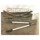Wire Basket and garden clippers