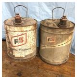 Vintage FS Gas Cans Farming