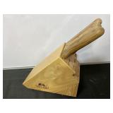 Chicago cutlery knife block, missing knives