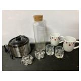 Crock pot Little Dipper, 4 candle holders, 2 mugs