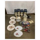 Plates, chain, curtain corbels and  more