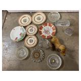 Vintage ashtrays, plates and more