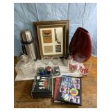 Oil lamp missing hurricane, CD