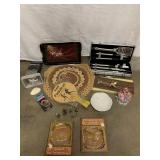 New bbq set in case, tray, plates and more