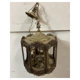 13x13" Chandelier with glass inserts