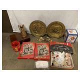 Two new utility sets in box, metal plates,