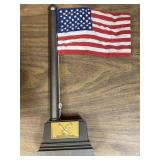USA Flag Decorative Desk Piece that plays music
