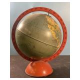 Vintage small  Desktop Spinning Globe