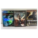 DVDs-Butterfly Effect, The Hunted & Resident Evil