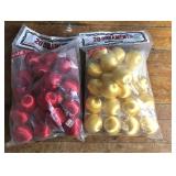 2 bags of vintage wrapped Christmas ornaments