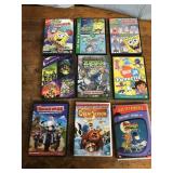 DVDs-Spongebob, Teenage Mutant Ninja Turtles more