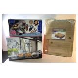 NEW Cafe Barista, Farberware Cutting Board & La