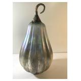 PRETTY mercury glass-looking gourd-13" tall