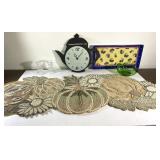 PRETTY Pier 1 beaded fall table runner (has stain)