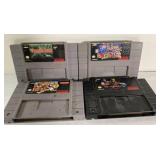 Vintage Super Nintendo games-Tetris, Mario, Street