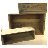 Lot of antique cheese boxes