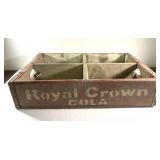 Vintage Royal Crown Cola 6-pack holder-19 x 12 x 4