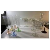 Neat lot of bar glasses