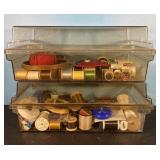 Vintage Sewing Boxes with Supplies