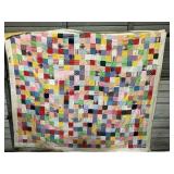 Vintage quilt measures 87 x 75"