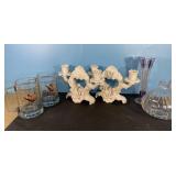 Glass Candle Holders, Vases, and Mugs