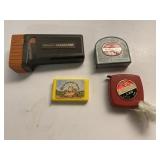 3 tape measures, 1 from Shrine of Our Lady of the