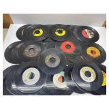 Vintage 45 rpm vinyl records