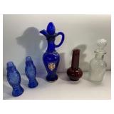 Avon pretties!! Perfume decanters and salt and