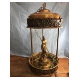 Vintage oil lamp untested Has some damage on the