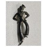 Forstner Sterling silver lapel pin