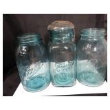 Antique blue Ball Mason Jars