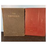 2 Trojan yearbooks 1940 & 41-one has seperated