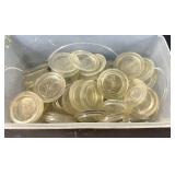 Antique Presto, Mason glass canning jar lids