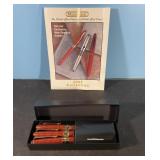 Montefiore pen set in box and catalog 2003