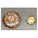 Vintage make-up compacts with mirrors