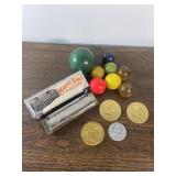 Harmonica, Bouncy Balls, and Tokens
