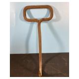 Antique 12" tall metal hay hook