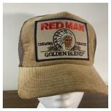 Vintage trucker hat-Red Man Tobacco-embroidered