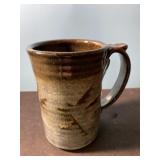 Stoneware mug signed Willey 2017 on bottom